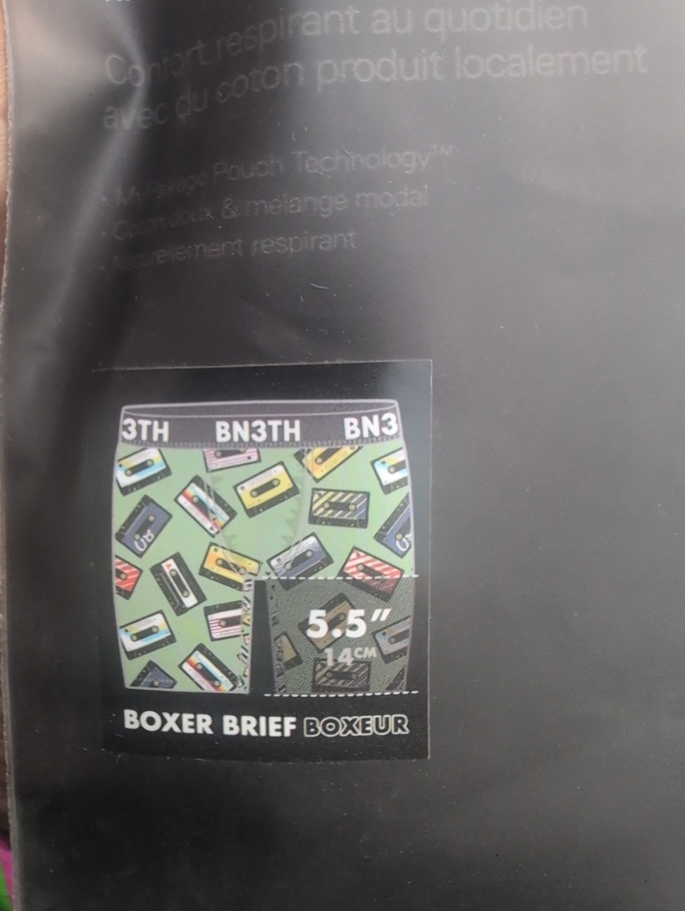 BN3TH Outset Cassette Print Boxer Briefs -  Green- Size Small
